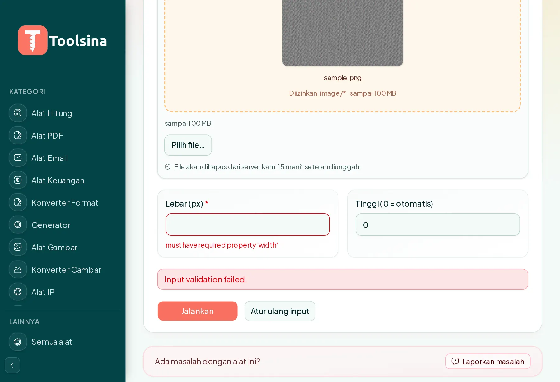 Jalankan, lalu unduh hasilnya — Cara Mengubah Ukuran Gambar (Gratis, Online)