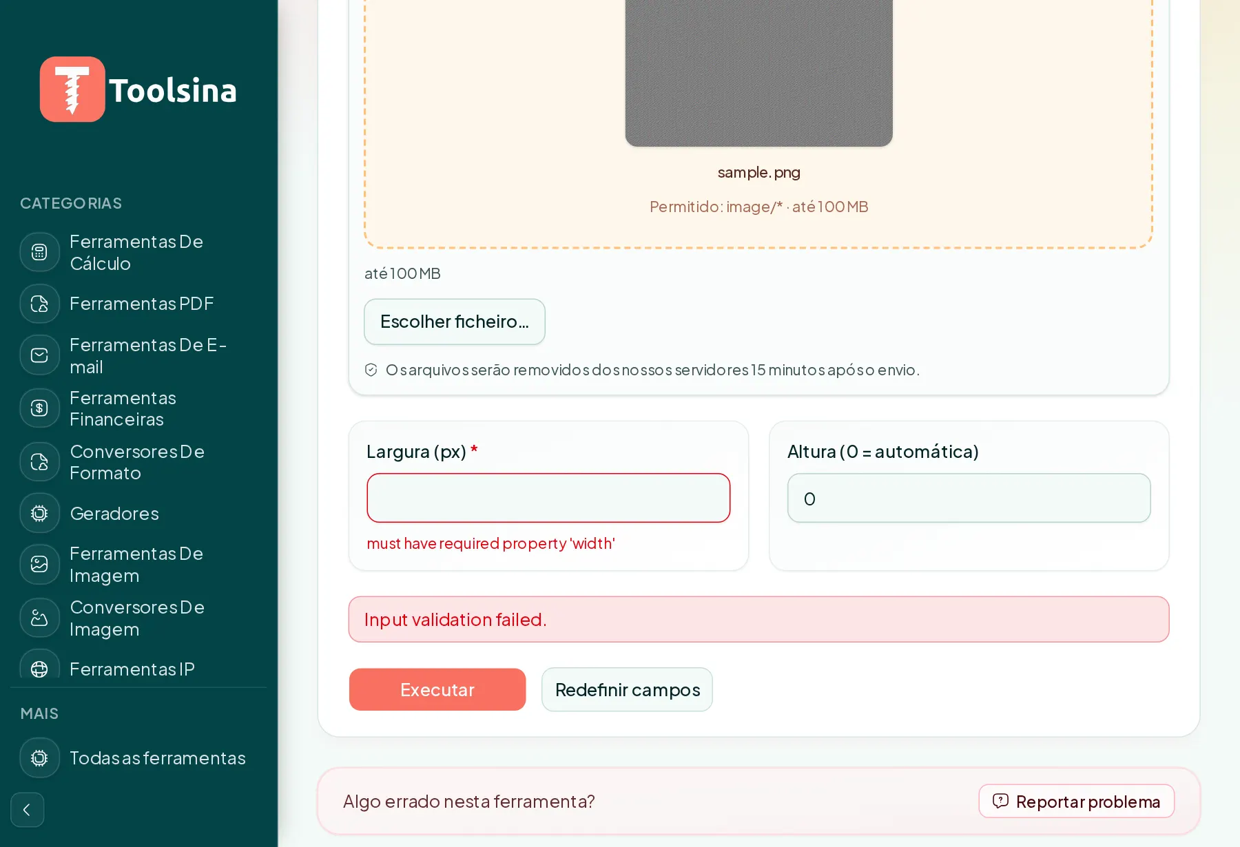 Execute e baixe seu resultado — Como redimensionar uma imagem (grátis, online)
